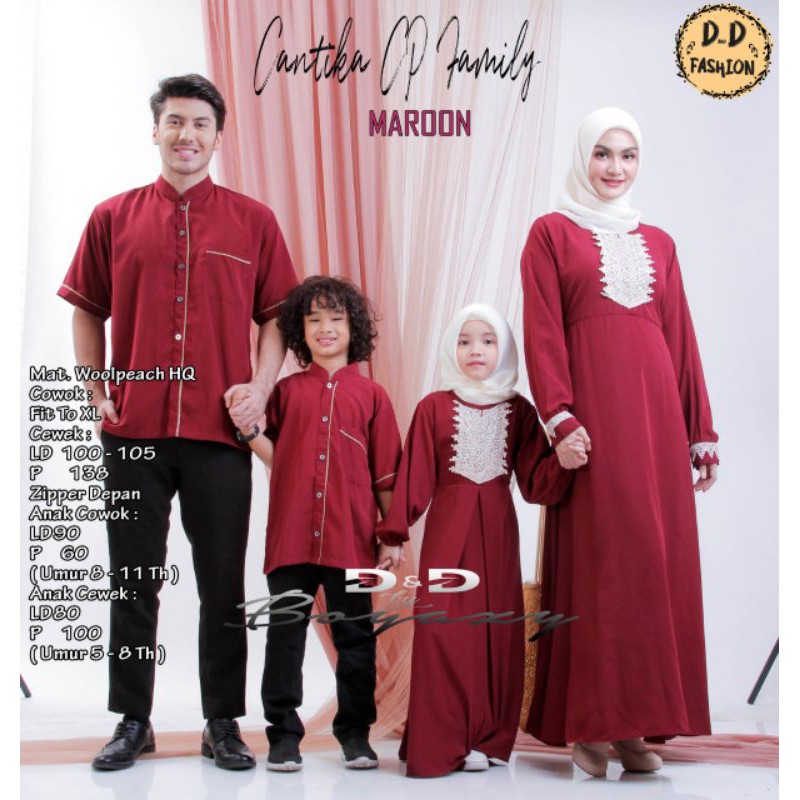 CANTIKA COUPLE FAMILY BY D&D FASHION [FASHION MUSLIM] COUPLE KELUARGA//