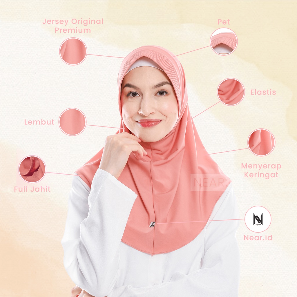 Near Hijab - Jilbab Sport Pet Instant Jersey Original Premium