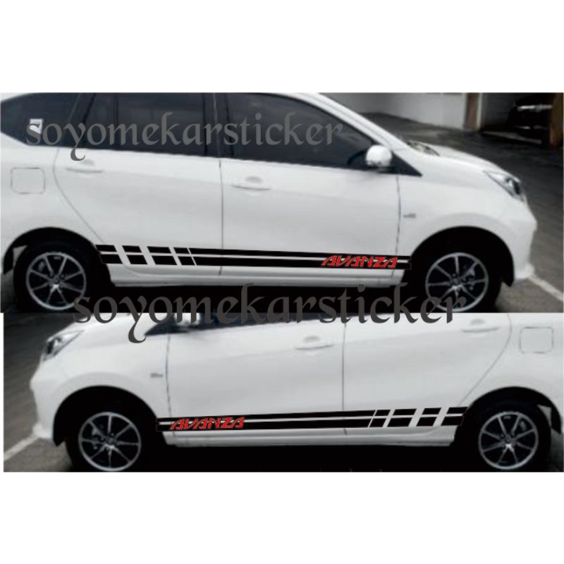 STIKER MOBIL STICKER CUTTING LIS BODY MOBIL AVANZA