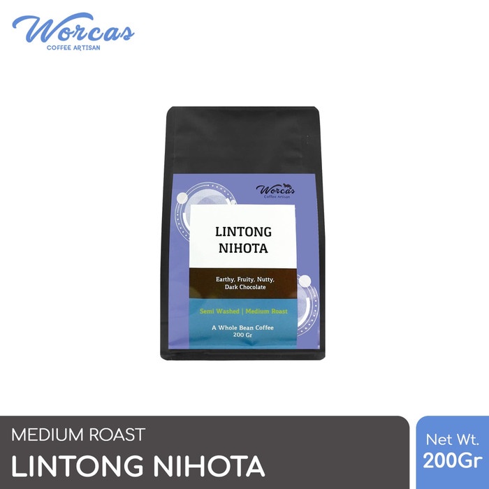 

H2J0U2J1U Worcas Arabica Lintong Nihota 200 Gram - Medium Roasted Coffee - Kopi Biji HyYj