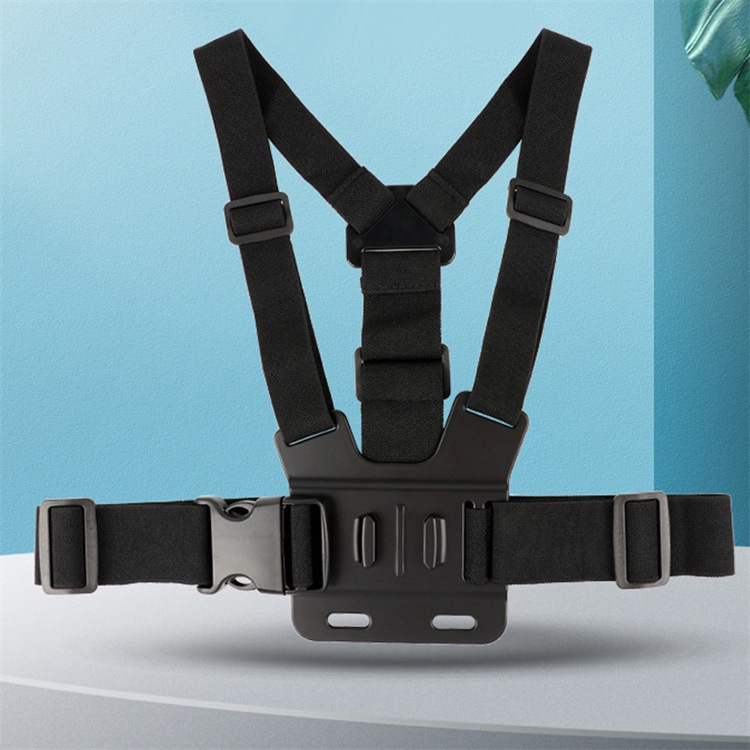 Belt Strap with Head Belt for GoPro &amp; Xiaomi Yi - GP59 - OMCSESBK Black