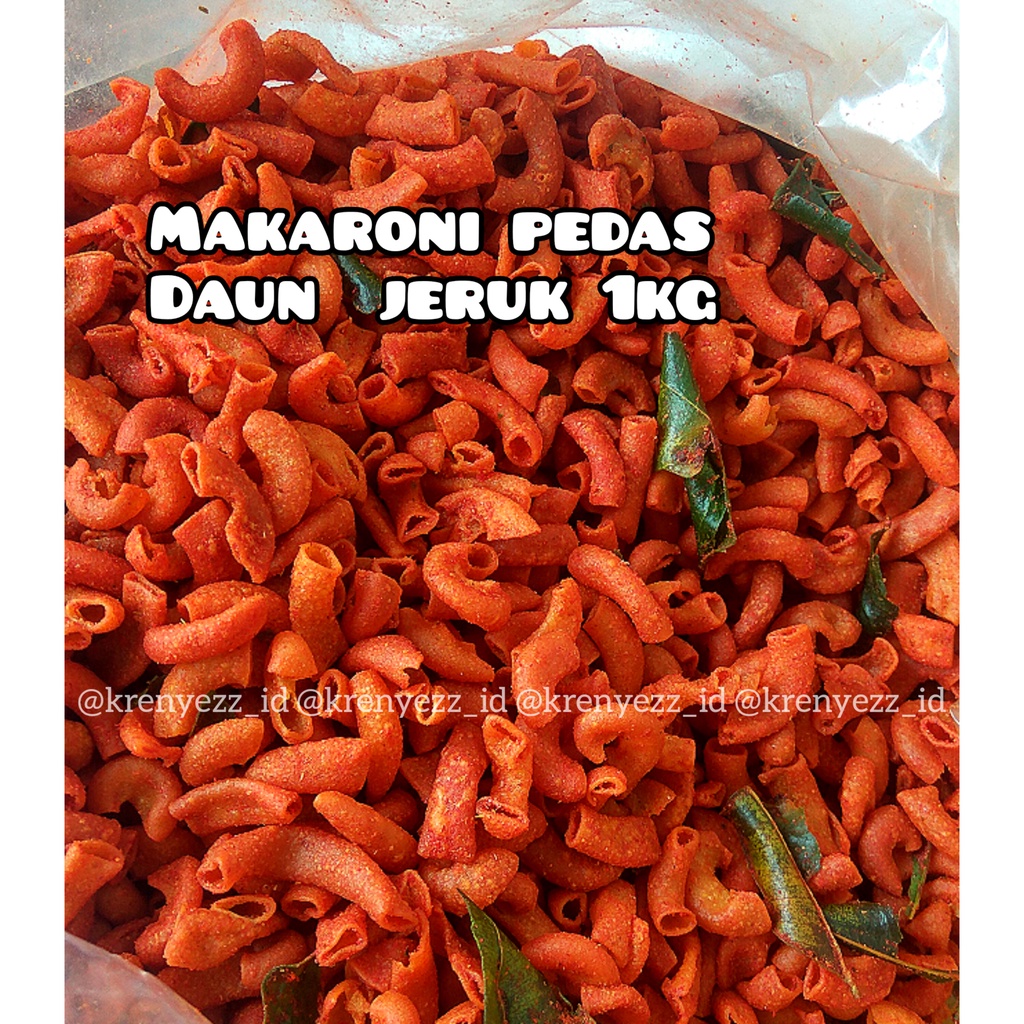 

[GROSIR] MAKARONI PEDAS JERUK KILOAN 1KG / MAKARONI BANTET BALADO JERUK/ MAKARONI PEDAS KRENYEZZ