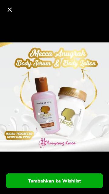 PAKET MECCA ANUGRAH ( BIBIT COLLAGEN + BODY SERUM ) ORIGINAL BPOM