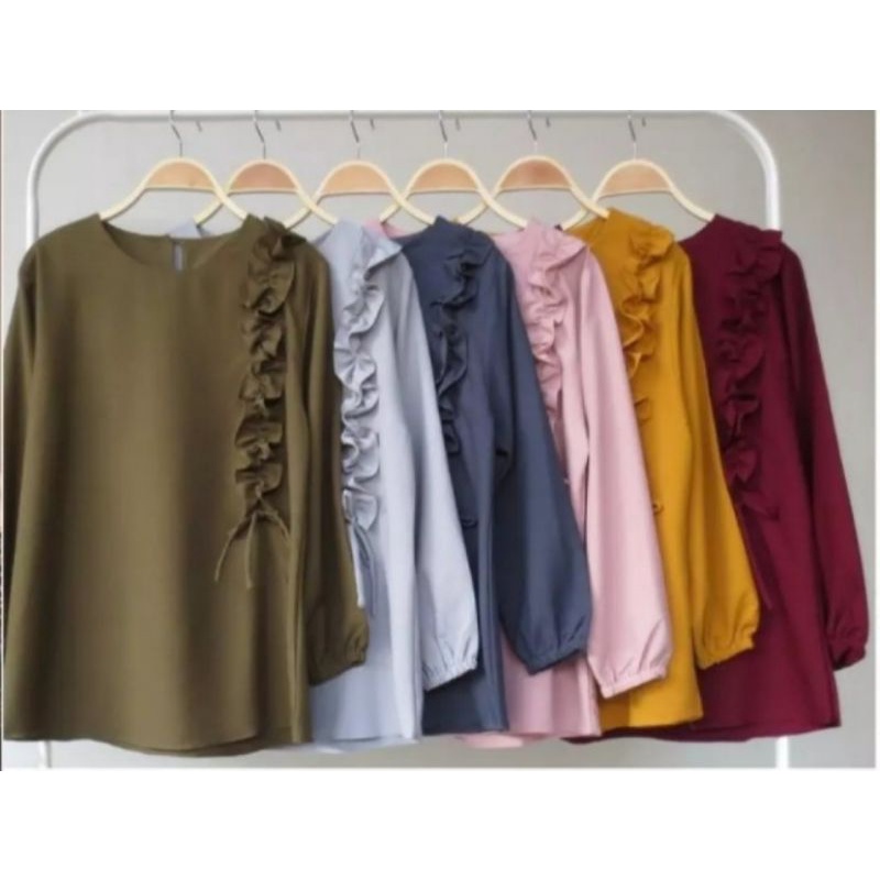 Atasan Annisa Blus /Atasan wanita / Atasan Kekinian Viral / Atasan Wanita Terbaru 2021 / Moscrepe / 