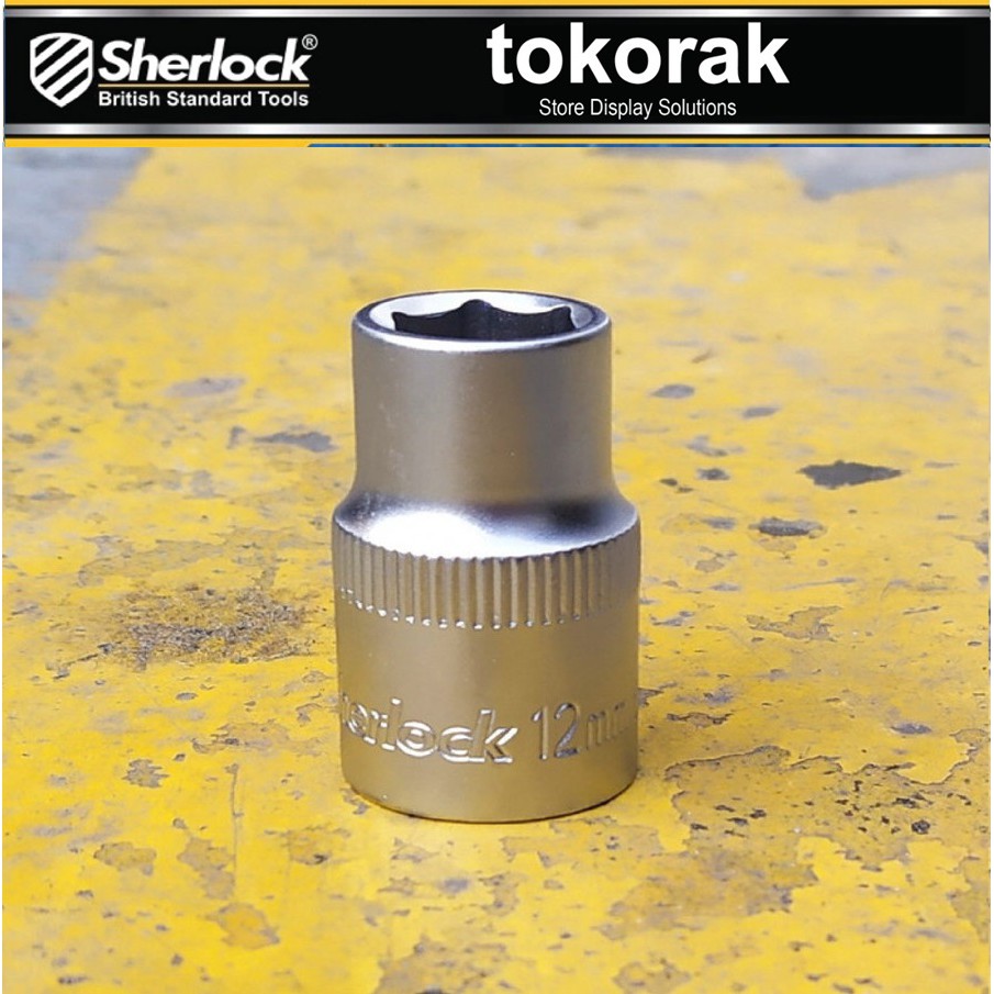 MATA KUNCI SOK 12 MM 1/2 INCH 6 PT SHERLOCK - MATA SHOCK