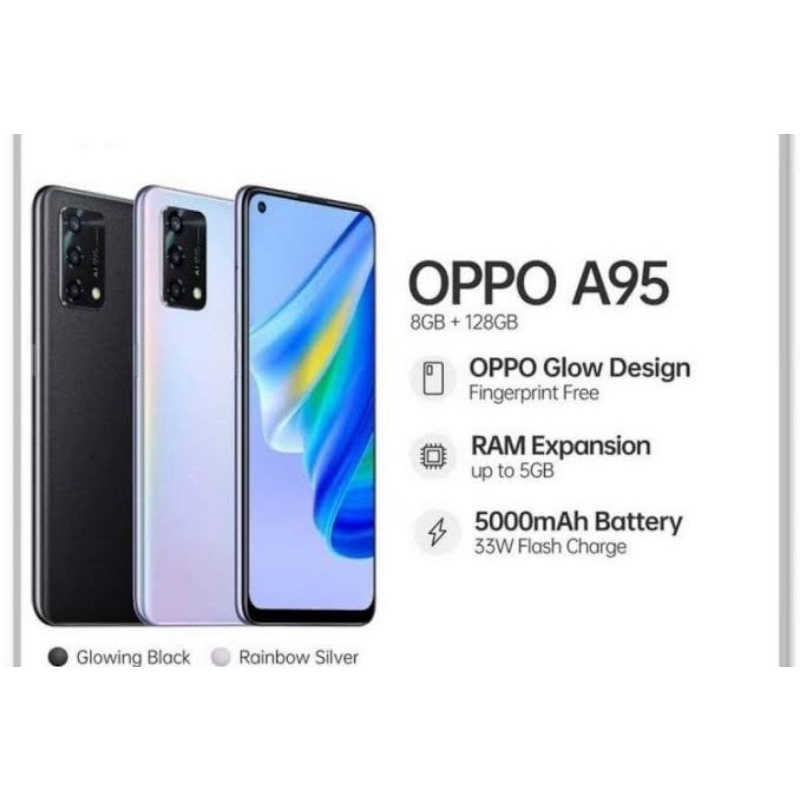 Handphone.HP.OPPO.A95.8/128GB.GARANSI.RESMI.OPPO.INDONESIA