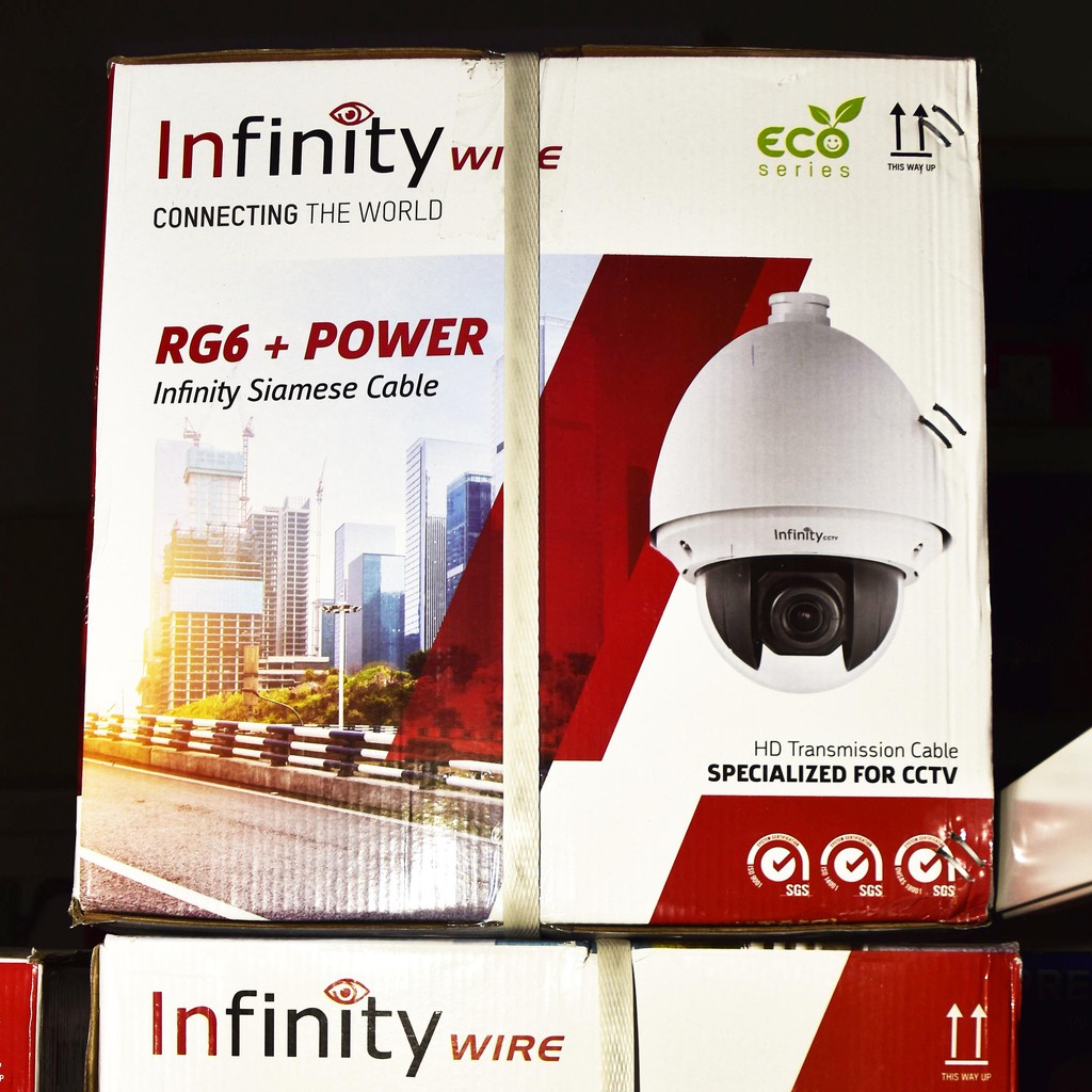 KABEL CCTV INFINITY RG6 + POWER 300M