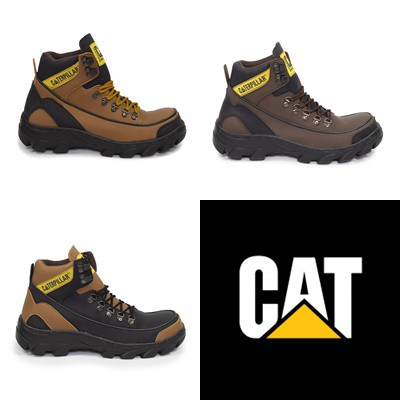 BAYAR DI TEMPAT !! Sepatu Boots Pria Caterpillar ARGON Sepatu Safety Ujung Besi Kerja Proyek Outdoor