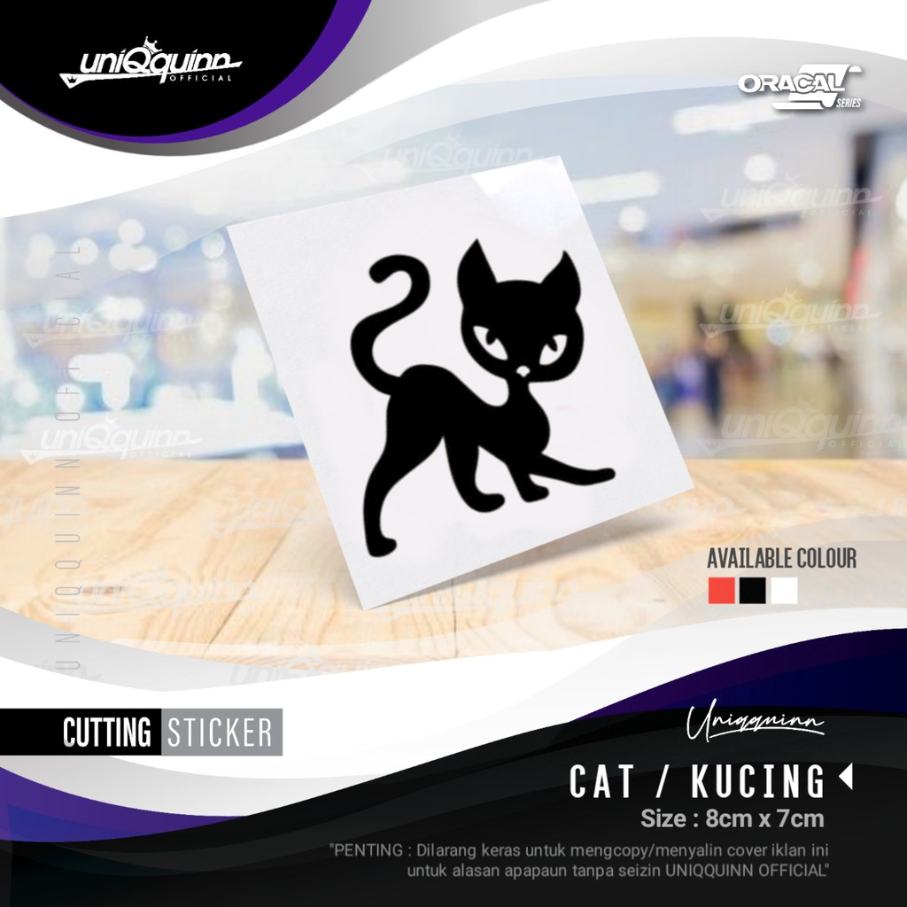 

UQ Stiker Kucing 003 | Cutting Sticket Cat | Stiker Lucu Cutting Stiker custom