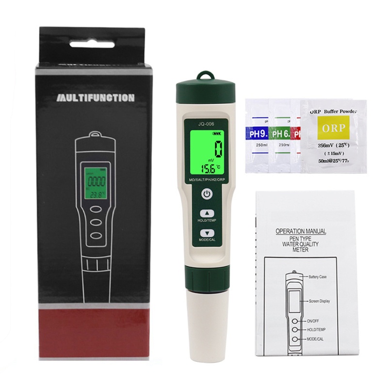 Kiss 10 in 1 Pen Tester Kualitas Air Digital TDS EC &amp; Temperatur Meter P-h / Salt