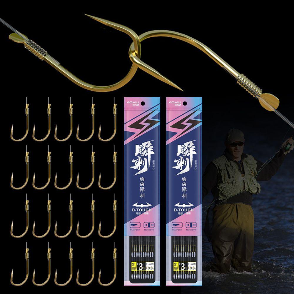 Top Double Hooks Alat Pancing Aksesoris Olahraga Fishing Tackle