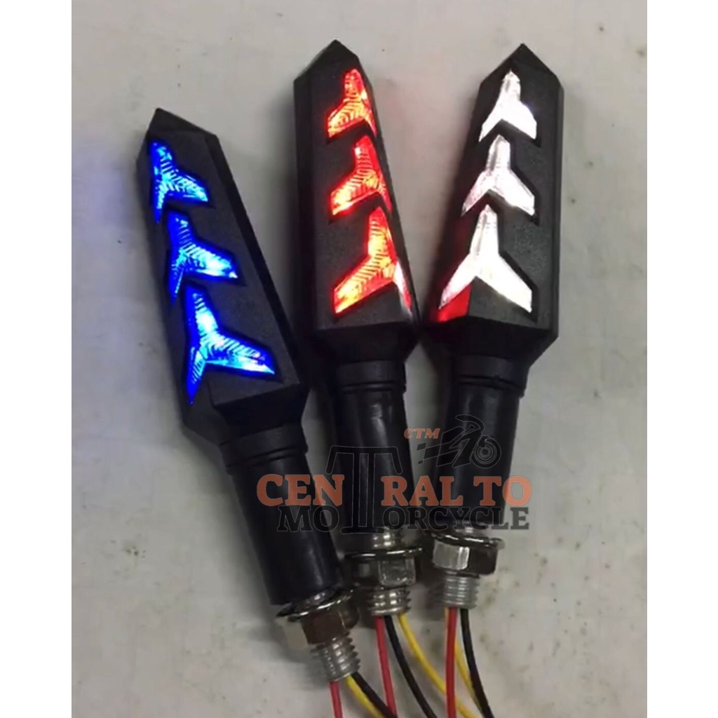 [ 2 BIJI/PCS ] LAMPU SEIN MOTOR SEN LED RUNNING 2 MODE SENJA DAN SEN VIXION CB150 MEGAPRO VERSA