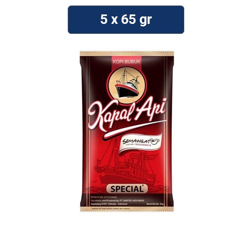 Kapal Api Kopi Bubuk Special Merah 5 x 65 gr