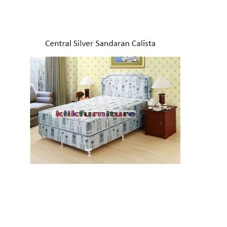 Silver (set 200x200cm) Sandaran Calista CENTRAL SPRINGBED