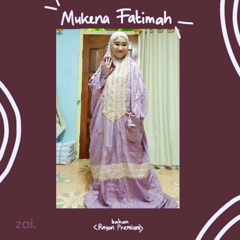 Mukena Terusan Fatimah KD Rayon Premium ORI by Mediyana