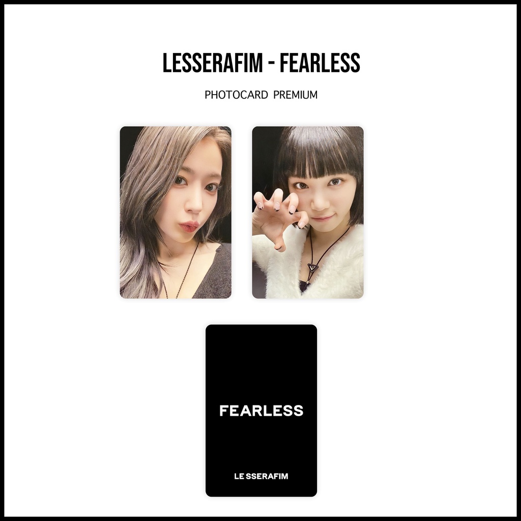 [SET] Photocard Lesserafim Fearless