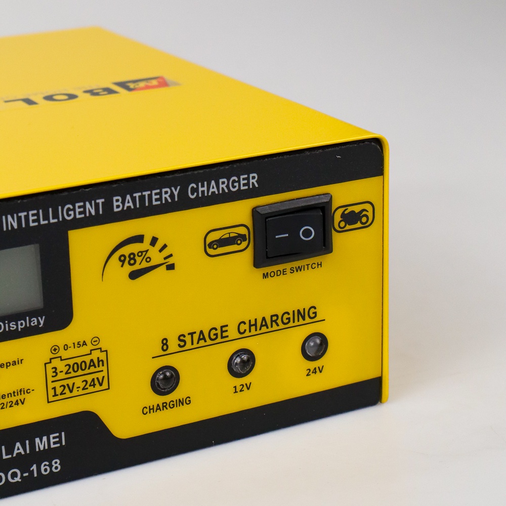 GS8e Bo Lai Mei Charger Aki Mobil Motor 250w 12v/24v 200ah - Blm-cdq-168 - Yellow Or-i