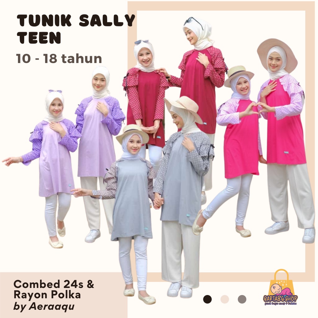 Tunik Anak Perempuan 10-18 tahun