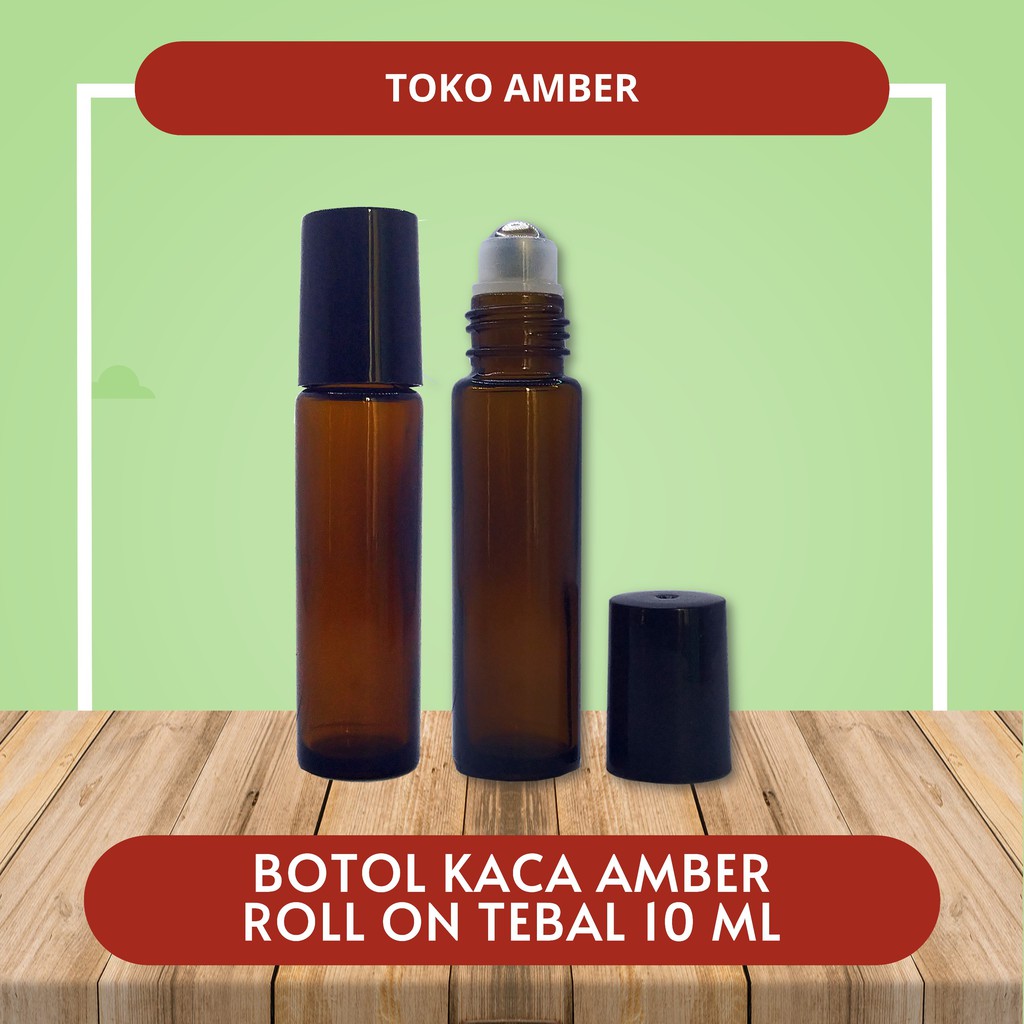 (10 ml) Botol Tebal Roll on - Thick Bottle Amber