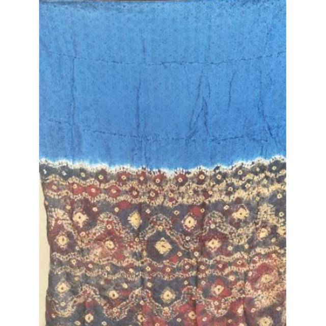 Bahan jumputan palembang sutra viskos pelangi