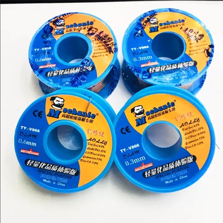 ORIGINAL MECHANIC Timah Gulung Untuk Solder Wire Soldering Banyak Jenis Ukuran Export Series 40Gr