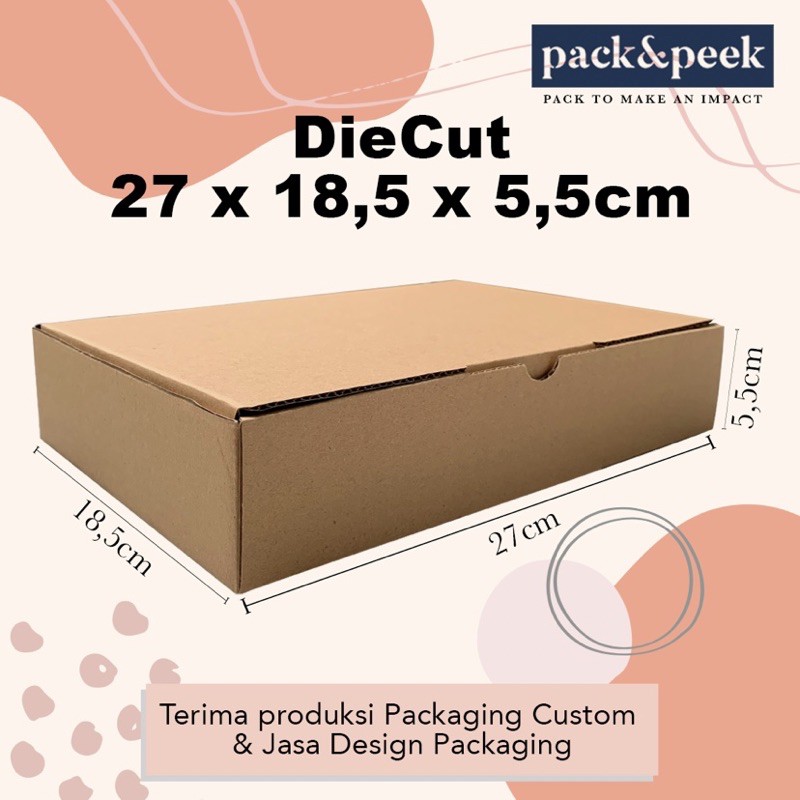 

Packaging Kardus DieCut 27x18,5x5,5cm Packaging Pizza Polos DC24 (NO MINIMAL ORDER)
