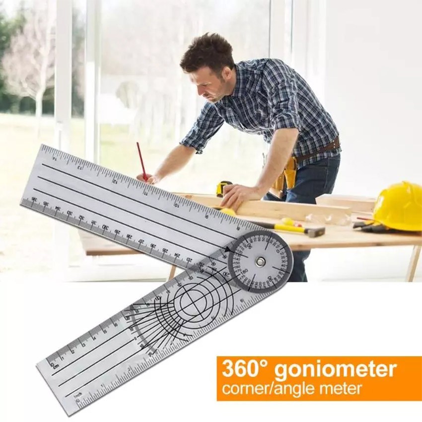 6Pcs Set Alat Ukur Goniometer Fisioterapi Penggaris Tulang Sendi Jari Spinal Sudut Medical Ruler -