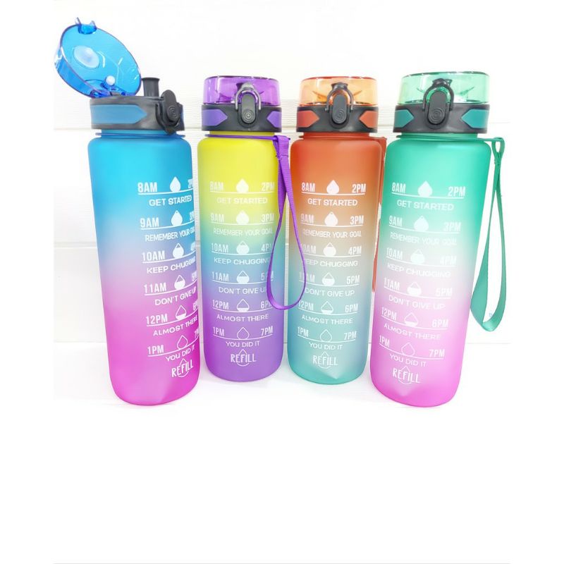 BOTOL MINUM TIME BPA FREE 1L TANPA | BOTOL TIME TANPA SEDOTAN &amp;  STIKER