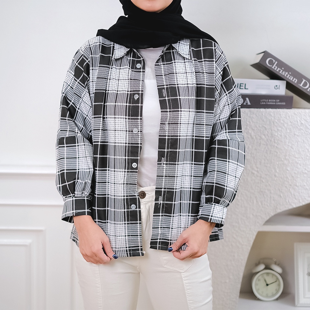 Doretha Oversize Shirt | Kemeja Wanita Terbaru