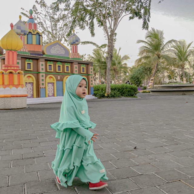 Gamis Anak Perempuan Syari kime Rempel by kimehijab ( gamis dan hijab )