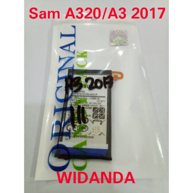 Baterai Ori 100% Samsung A320/A3 2017