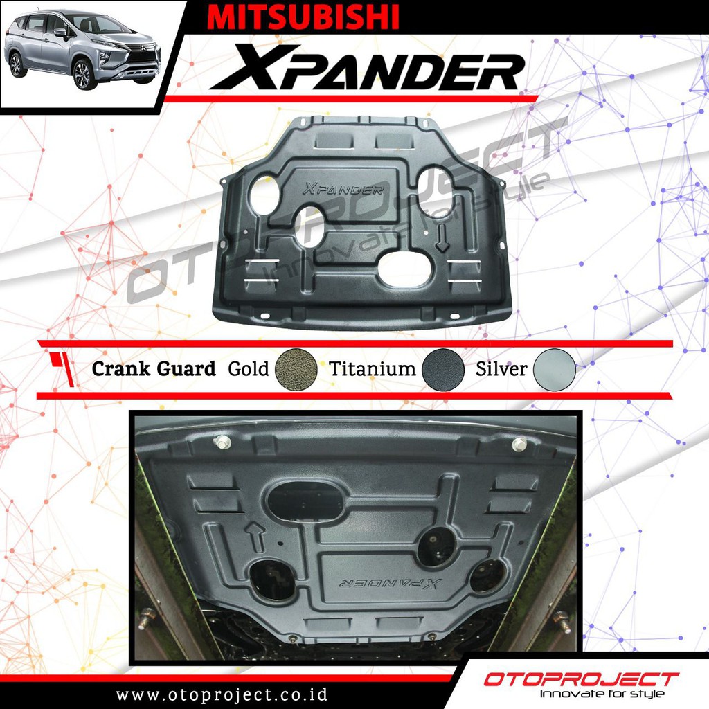 Crank Guard Xpander Cover Pelindung Kolong Bawah Mobil Xpander