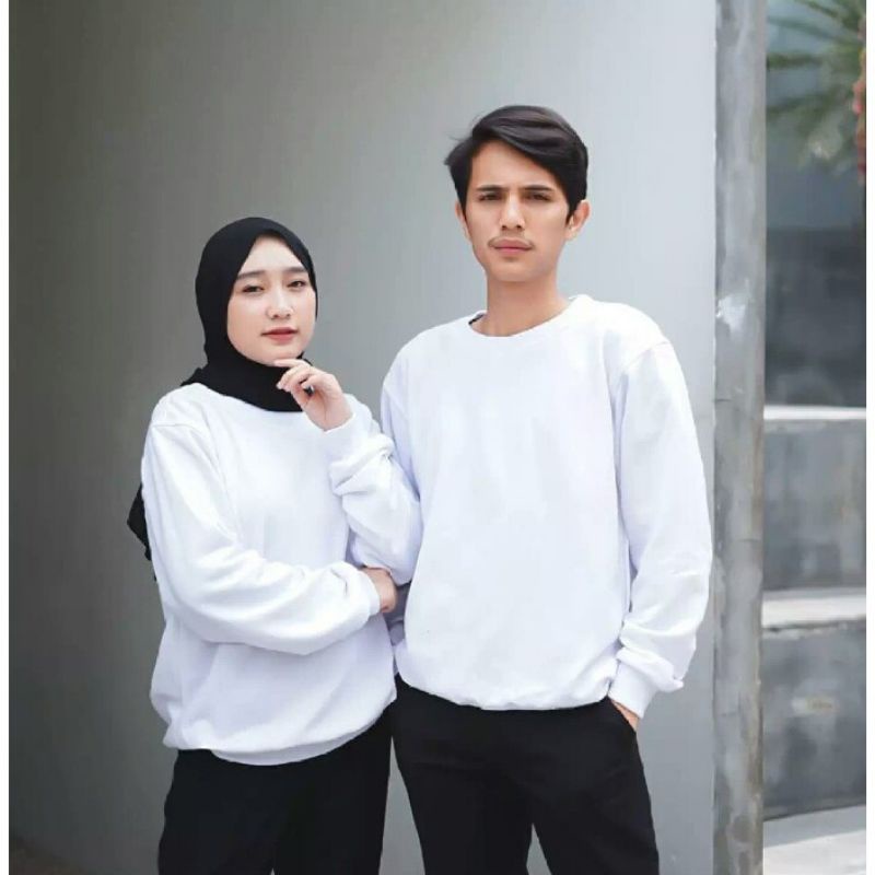 Jaket polos Crewneck polos | sweater polos | sweater basic UNISEX(pria&amp;Wanita)