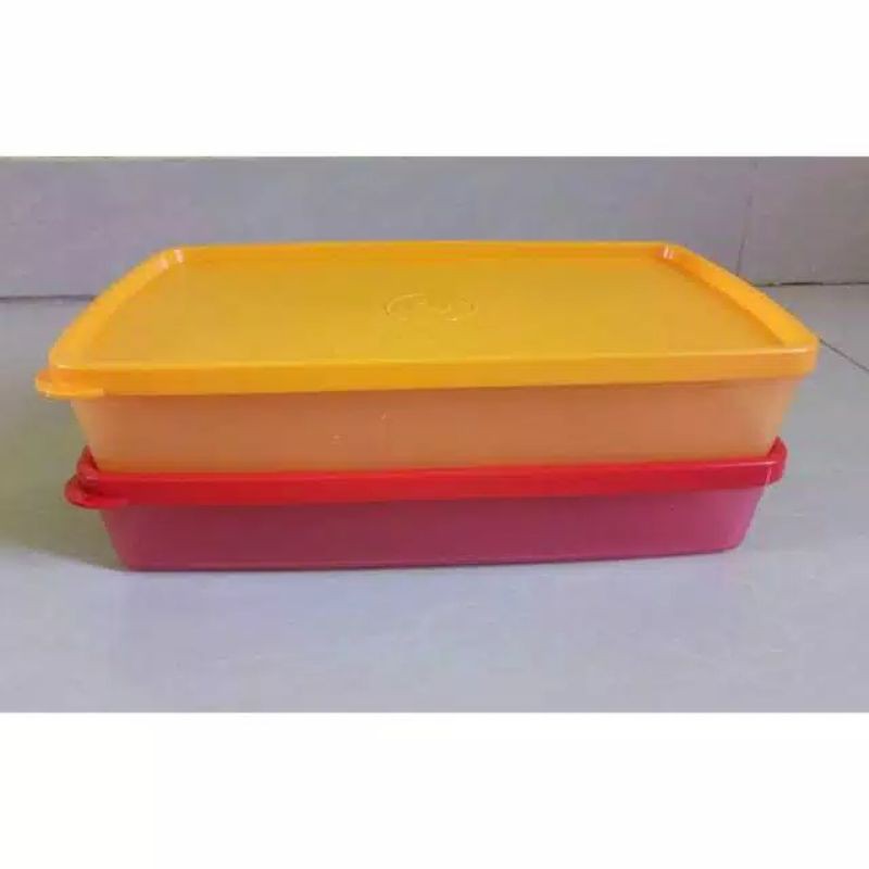 TUPPERWARE SHALLOW PACK STORE TOPLES PENYIMPANAN MAKANAN KOTAK