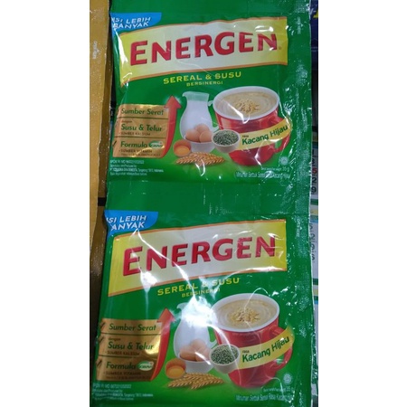 Energen 30/35gr #Rasa# Vanila, Kurma, Jahe, Kacang Ijo, Jagung, Coklat