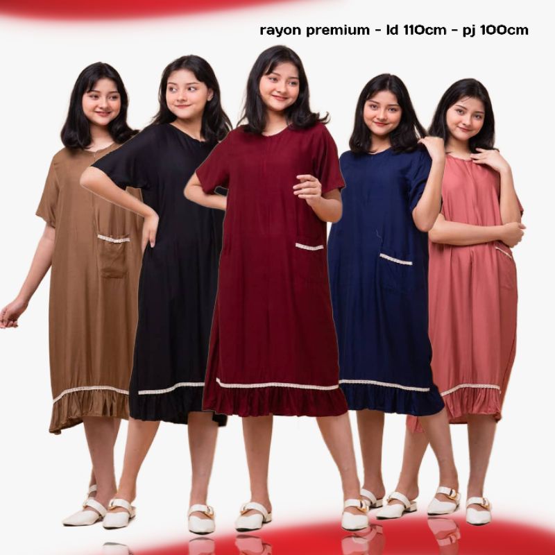 DASTER KEKINIAN / DASTER ARAB / HOME DRESS RAYON / BABYDOLL