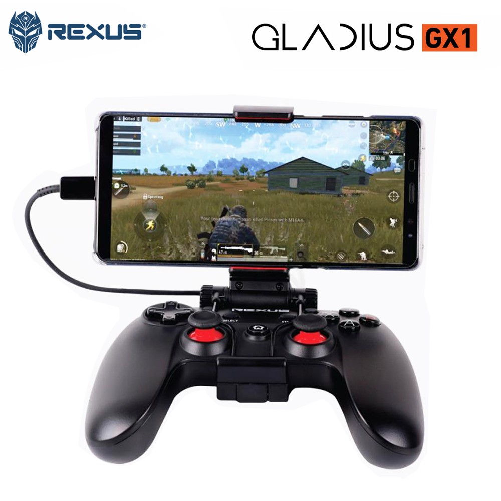 Rexus Gladius GX1 Pro Gaming Gamepad Plus Holder - Hanya Support OS Android Up to OS versi 7 /Nougat