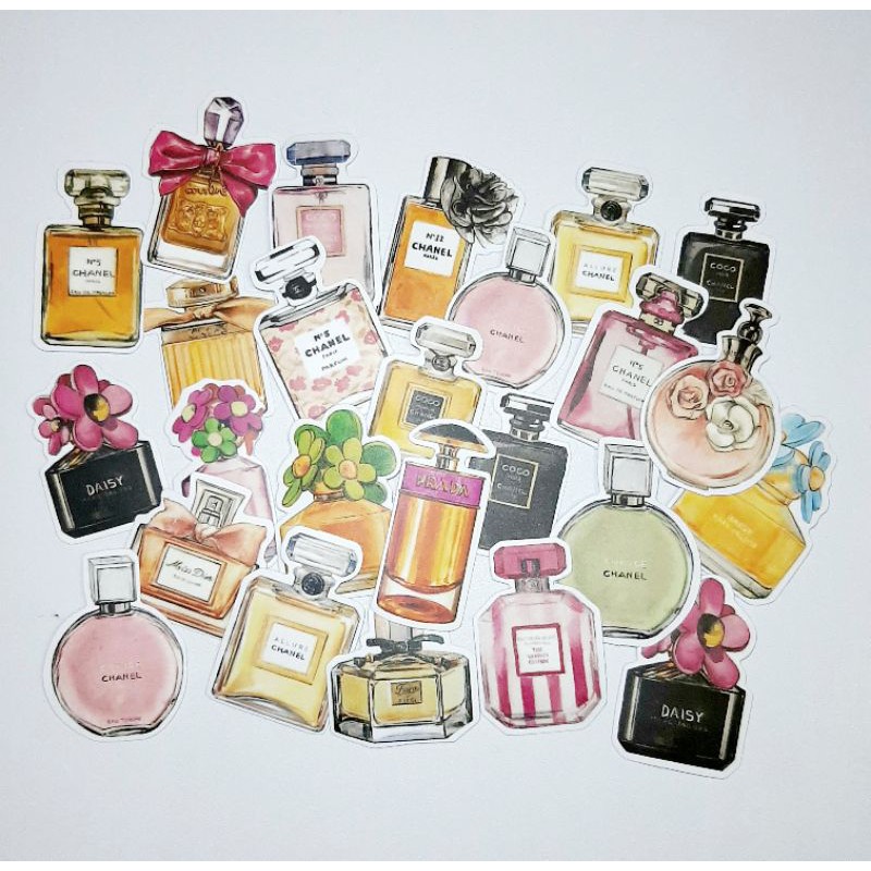

Stiker Motif Parfum Botol Unik Lucu