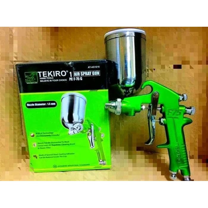 Tekiro Spray Gun Tabung Atas / Tekiro Alat Semprot Cat Tabung Atas F-75G