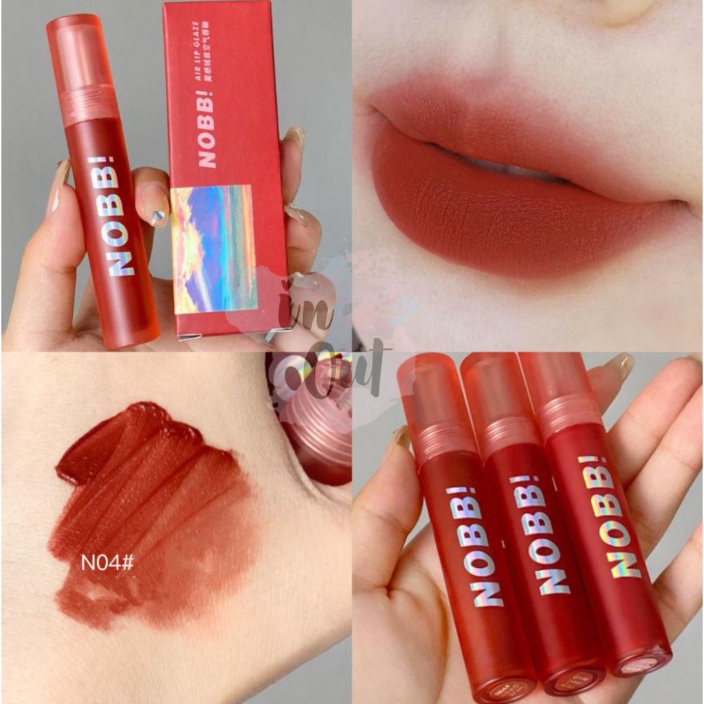 NOBB Lipstick Matte Velvet Lip Cream Tahan Lama lipstik 6 Warna