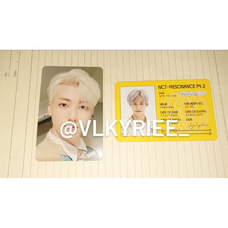 wtt nct departure jaemin pc & yangyang id