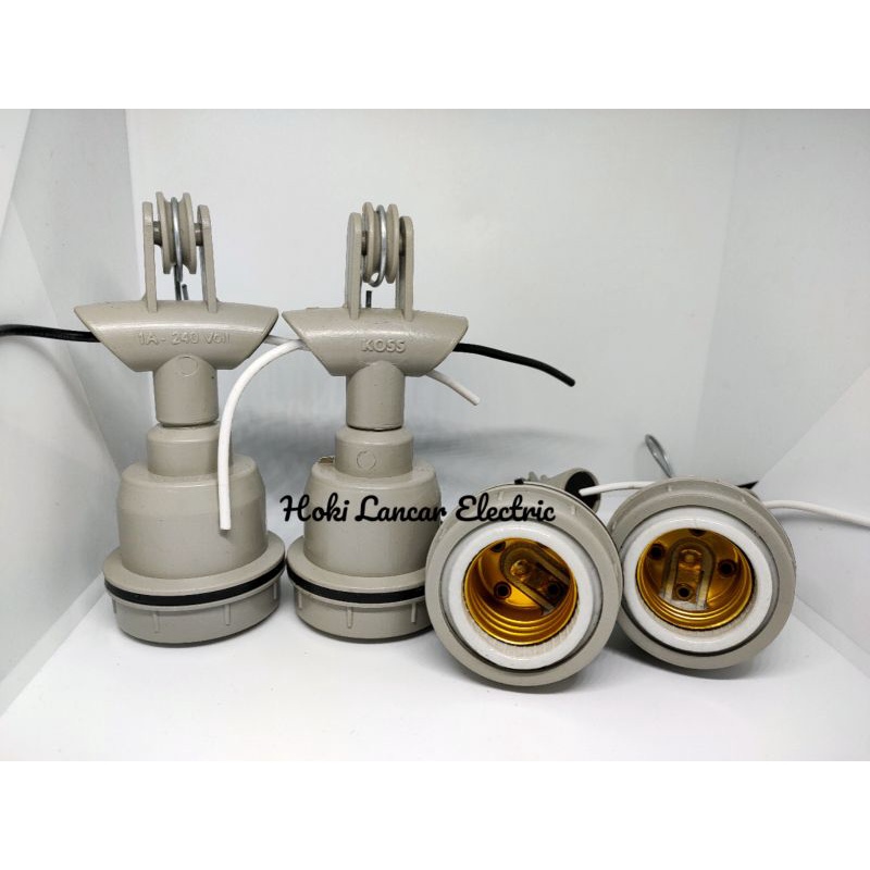 FITTING LAMPU GANTUNG KERAMIK WD E27 / FITTING LAMPU JALAN / FITTING WD E 27