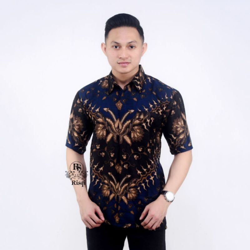 COD Kemeja Batik Lengan pendek