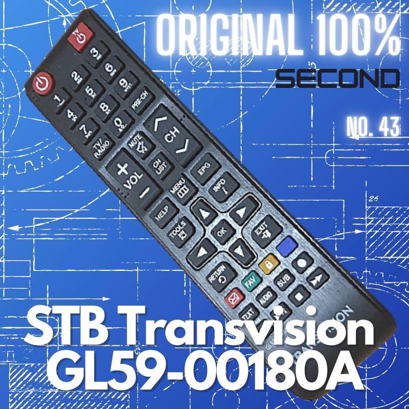 Remote STB Receiver Transvision GL59-00180A Original Second Murah