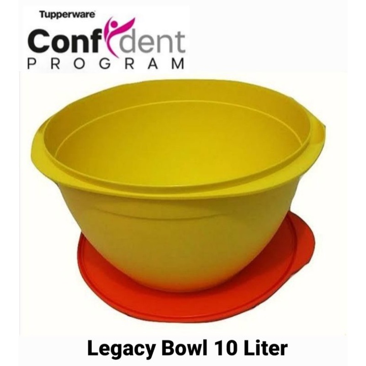 Tupperware Legacy Bowl 10 Liter / Wadah Baskom Besar Saji Makanan Minuman
