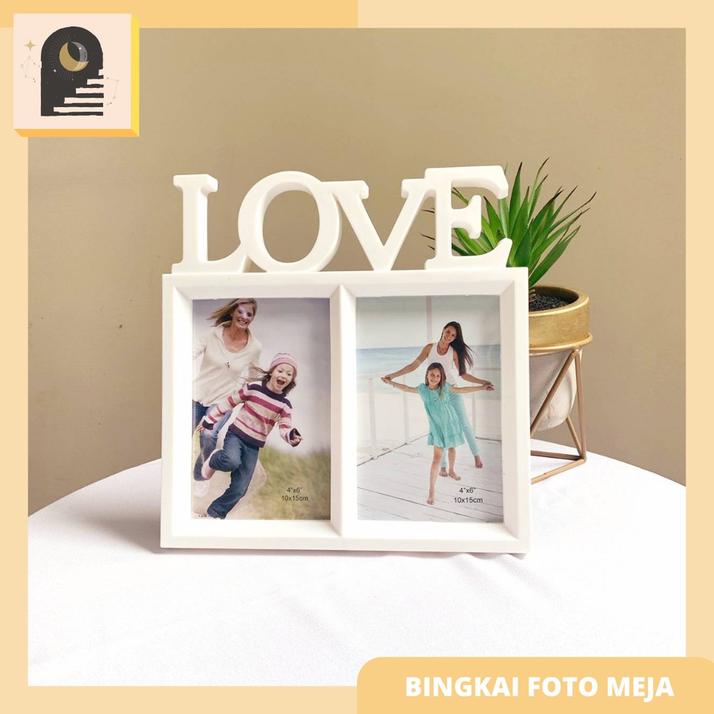 Jual Eitherid Bingkai Foto Meja Kantor 4r 5r Pajangan Frame Pajangan Premium Minimalis Murah 4921