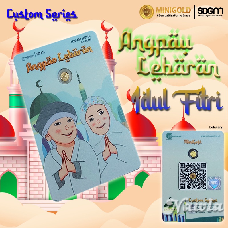 Minigold ANGPAO Lebaran Spesial Idul Fitri Series - Logam Mulia 24 Karat