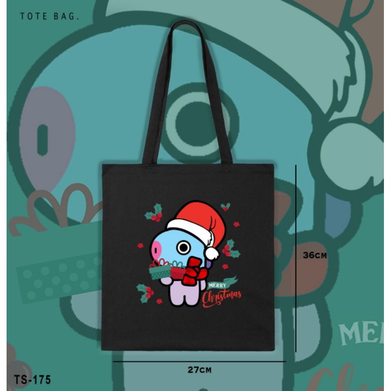 TOTE BAG BT21 EDISI NATAL CHRISTMAS