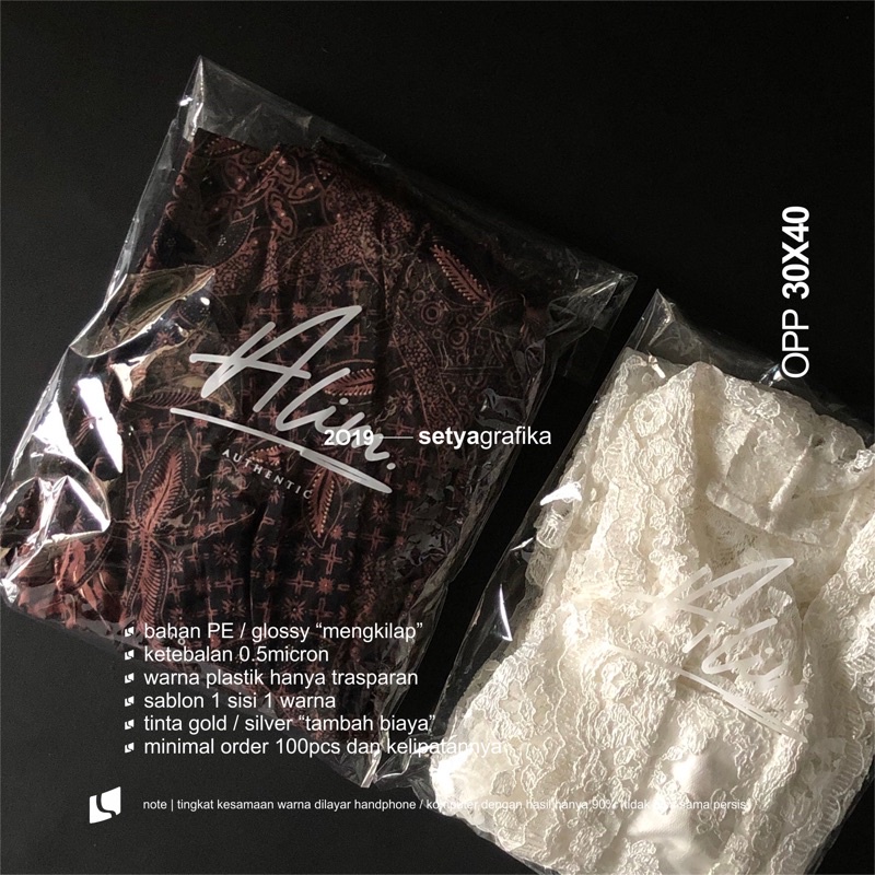Plastik OPP , Selotip atau Perekat Sablon 30x40