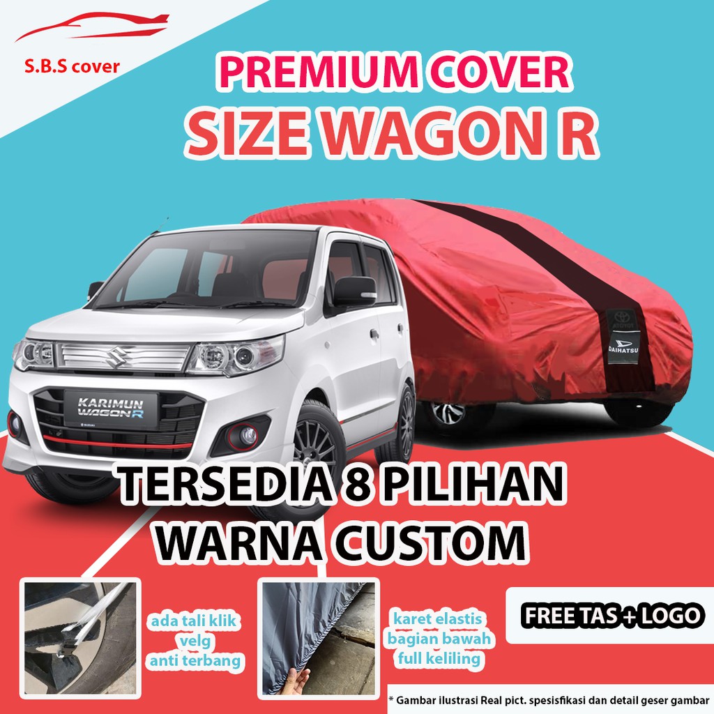 Body Cover PREMIUM OUTDOOR WAGON R / Sarung Mobil Wagon r / Mantel Mobil Wagon /Mantol Mobil Wgon r